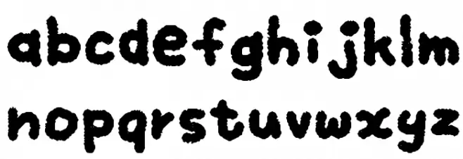 My Brushwriting Font LOWERCASE