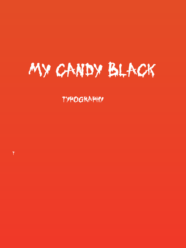 My Candy Black Poster