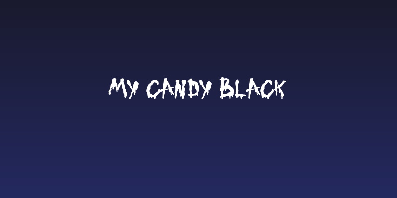 My Candy Black Social Header