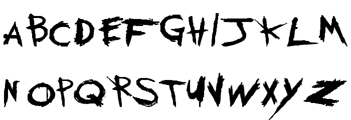 My Chemical Romance Font LOWERCASE