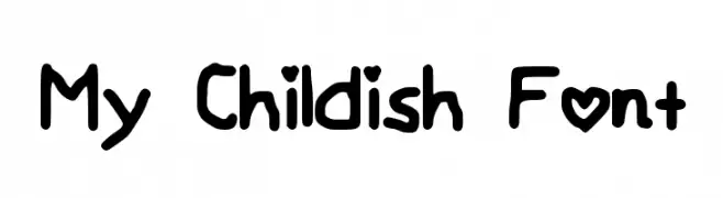 My Childish Font  baixar fontes gratis