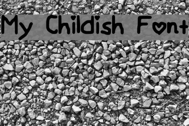 My Childish Font Example 1