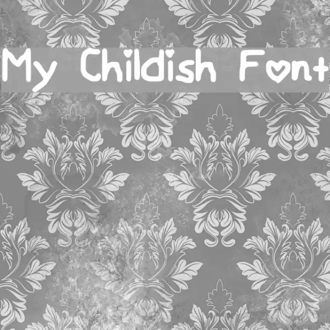 My Childish Font Example 2