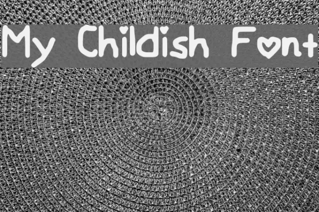 My Childish Font Example 3