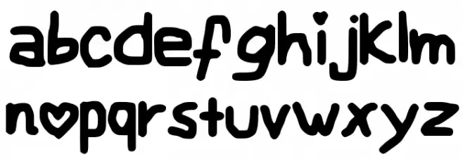 My Childish Font Шрифта строчной