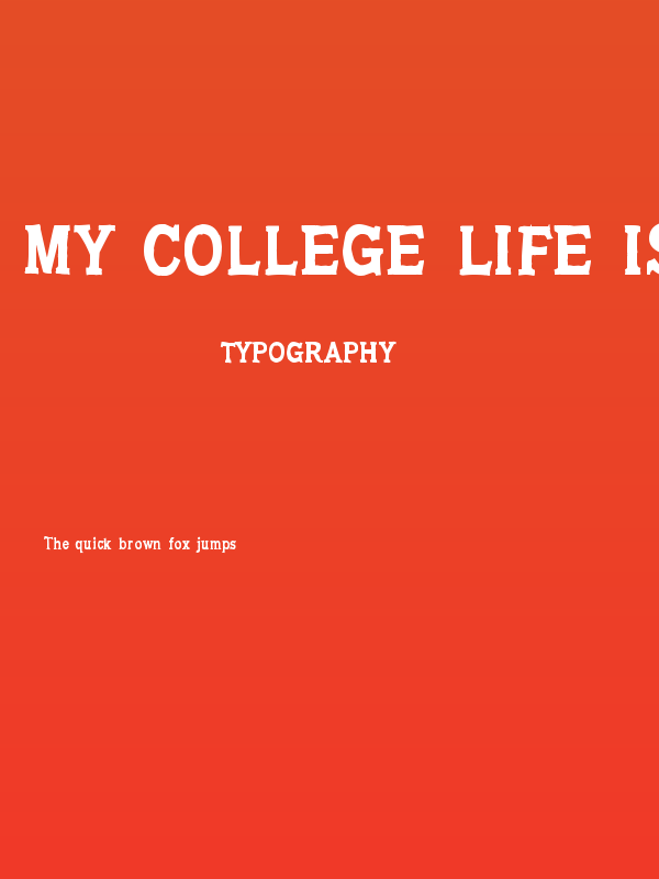 My College Life is Anguish Poster