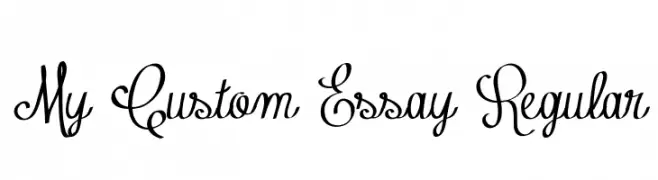 My Custom Essay Regular  Скачать бесплатные шрифты