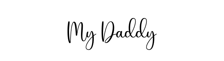 My Daddy  Скачать бесплатные шрифты