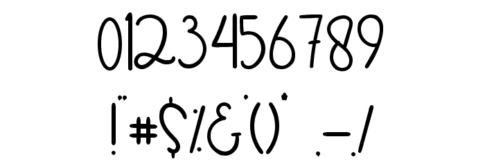 My Darling Font OTHER CHARS