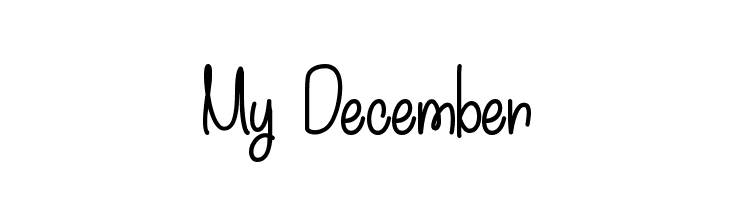 My December फ़ॉन्ट