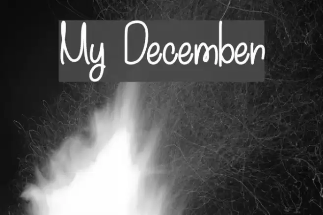 My December Schriftart examples