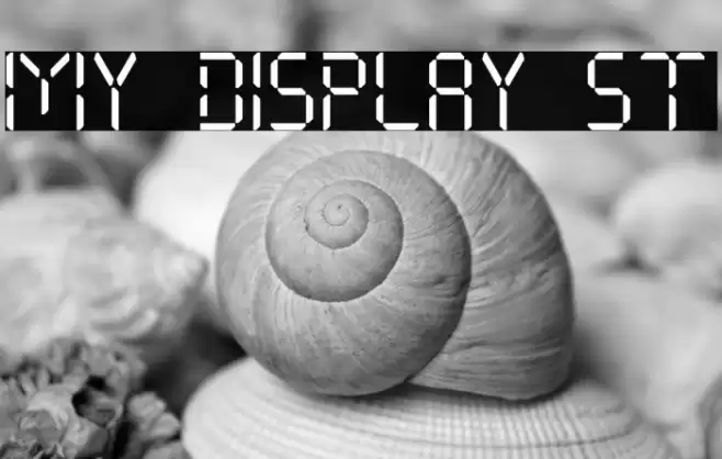 My Display St Font examples