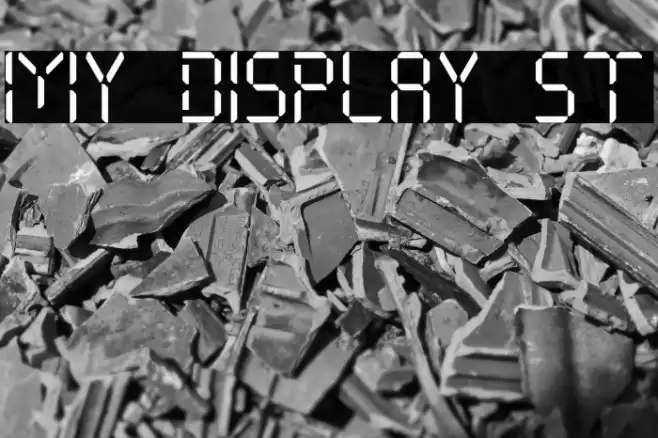My Display St Font examples