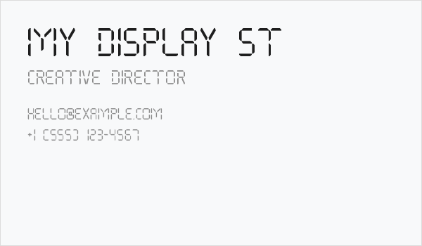 My Display St Business Card