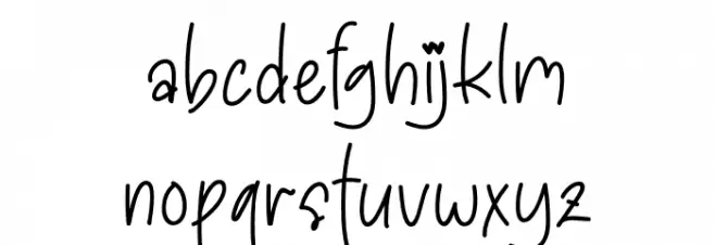 My Dreams फ़ॉन्ट लोअरकेस