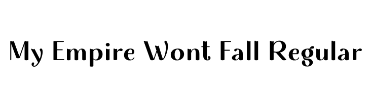 My Empire Wont Fall Regular  नि: शुल्क फ़ॉन्ट्स डाउनलोड