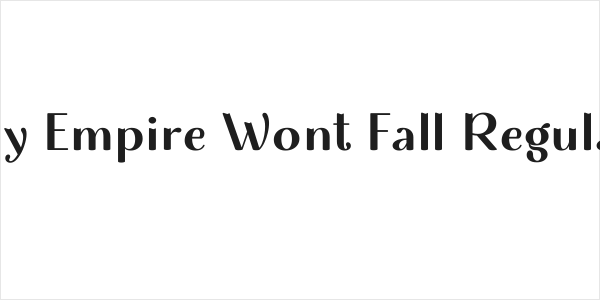 My Empire Wont Fall Regular Logo