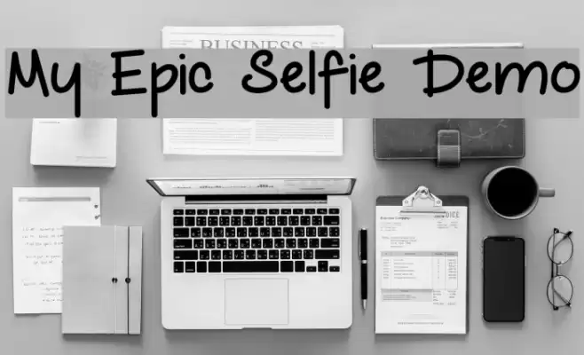 My Epic Selfie Demo Font examples