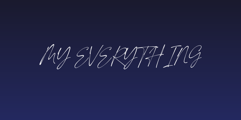 My Everything Social Header