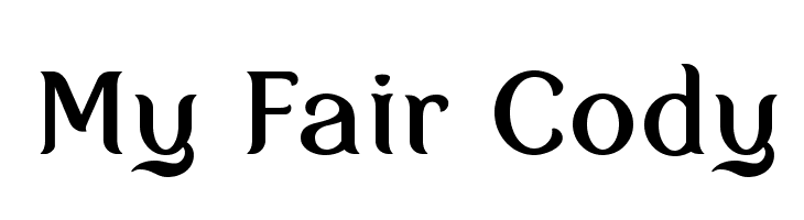 My Fair Cody Font