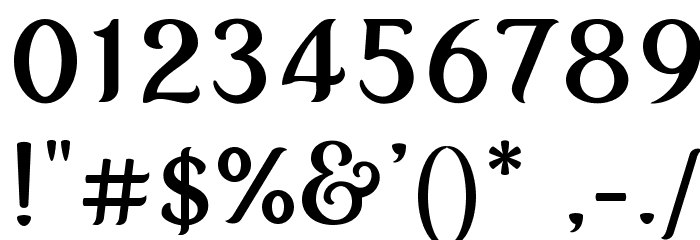 My Fair Cody Font OTHER CHARS