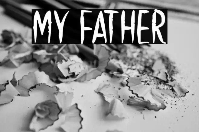 My Father Font examples