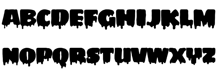 My Favourite Horror Font LOWERCASE