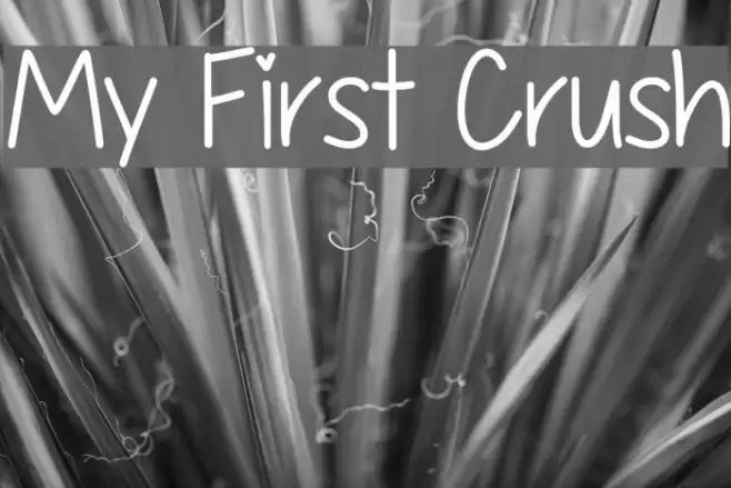 My First Crush Font examples