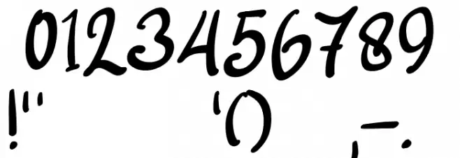 My First Font Regular Шрифта ДРУГИЕ символов