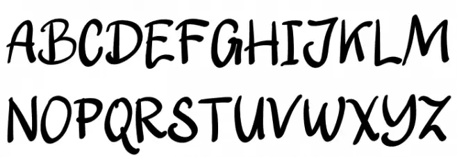 My First Font Regular Шрифта ВЕРХНИЙ