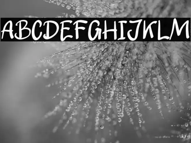 My First Font Regular Шрифта examples