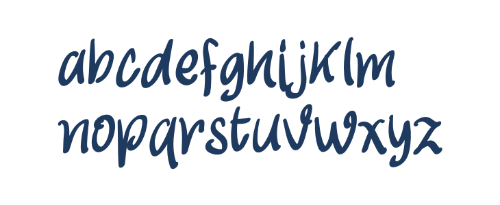 My First Font Regular Lowercase