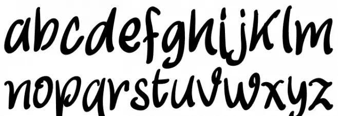My First Font Regular Шрифта строчной