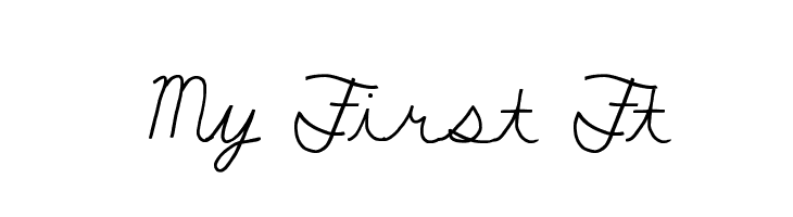 My First Ft  Free Fonts Download