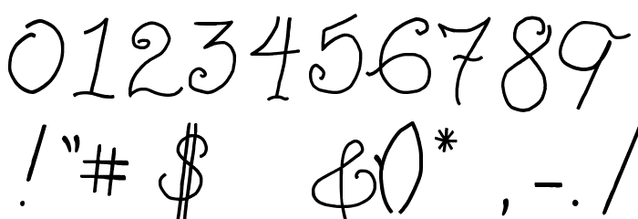 My First Ft Font OTHER CHARS