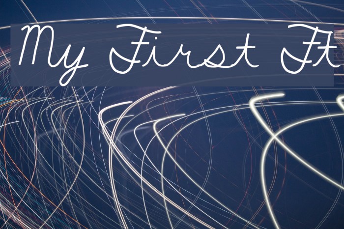 My First Ft Font examples