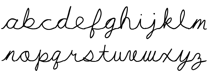 My First Ft Font LOWERCASE