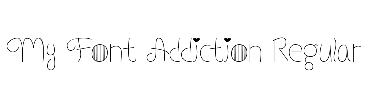 My Font Addiction Regular  免费字体下载