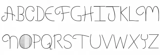 My Font Addiction Regular 字体 大写
