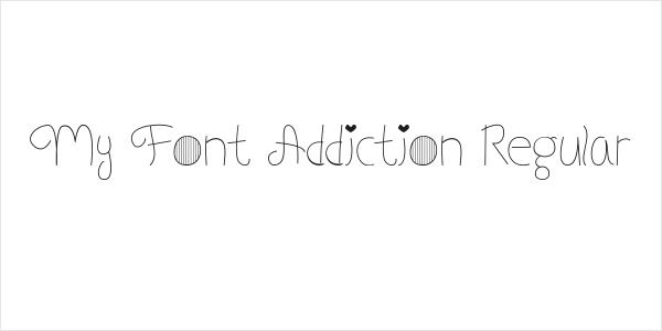My Font Addiction Regular Logo