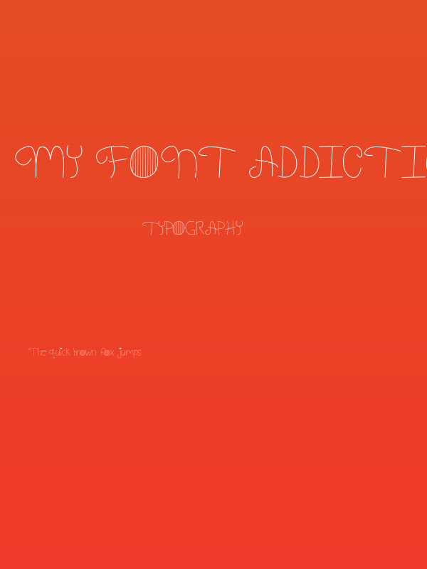 My Font Addiction Regular Poster