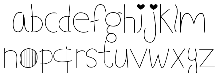 My Font Addiction Regular Font LOWERCASE