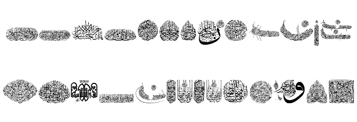 My Font Quraan 2 Font LOWERCASE