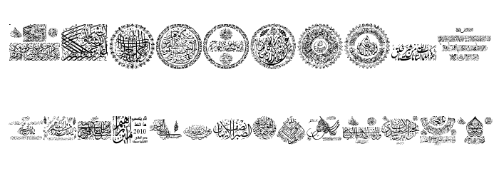My Font Quraan 6 Font OTHER CHARS
