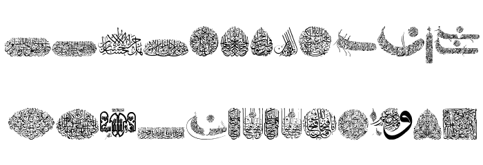 My Font Quraan 6 Font LOWERCASE