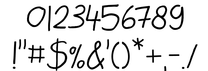 My Friend Raffi Regular Font OTHER CHARS