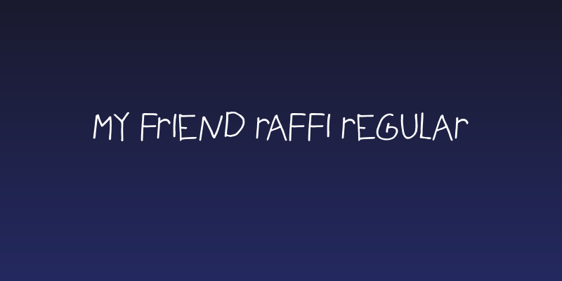 My Friend Raffi Regular Social Header