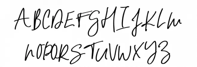 My Friend Font UPPERCASE