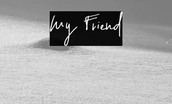 My Friend Font examples