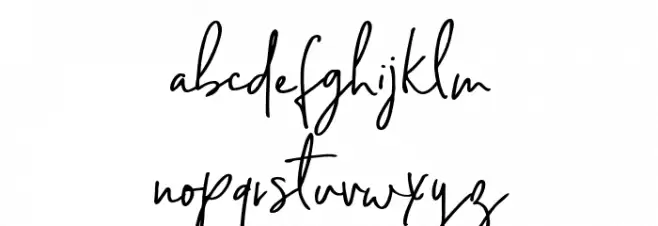 My Friend Font LOWERCASE